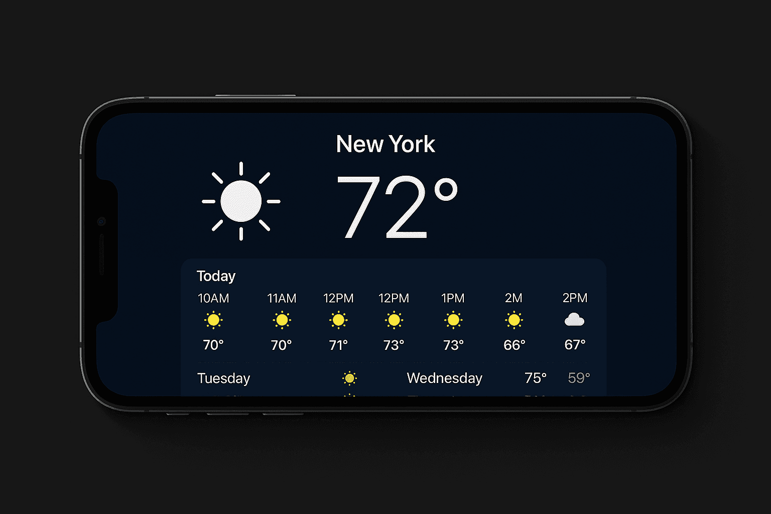 iOS client for Weather App